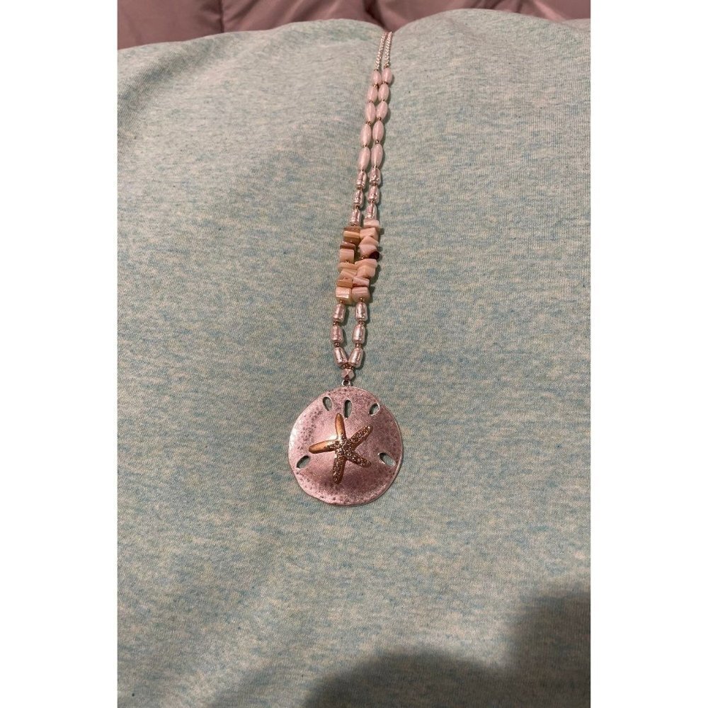 New York & Company Sand Dollar Necklace